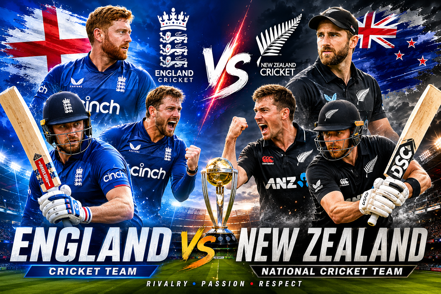 England Cricket Team Vs New Zealand National Cricket Team Timeline