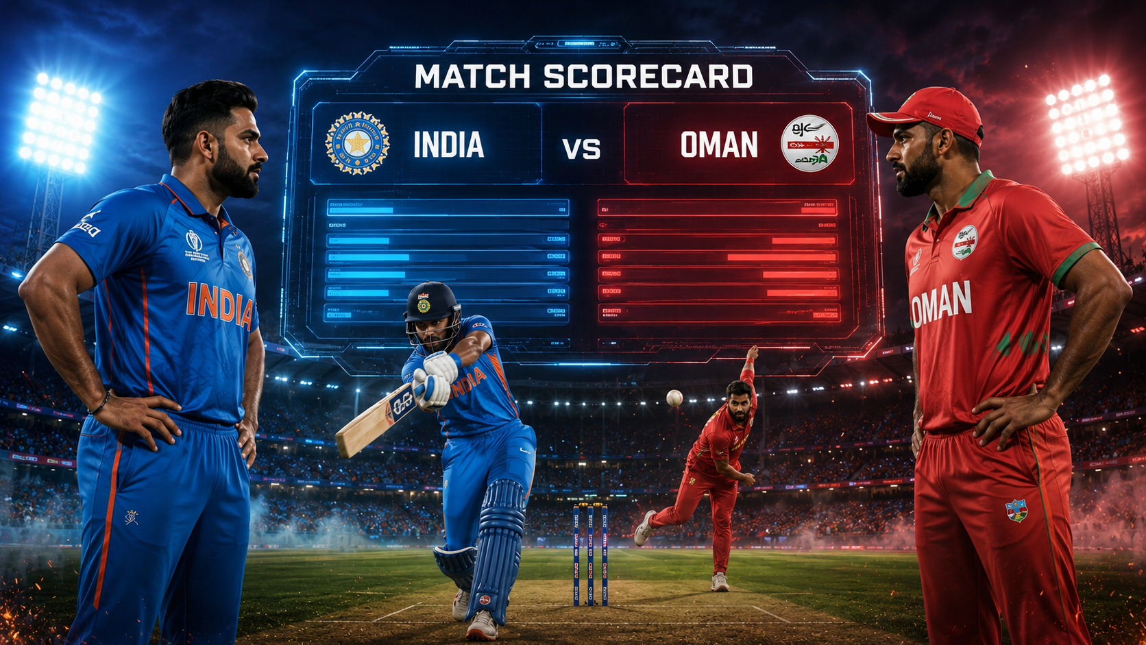 India National Cricket Team Vs Oman National Cricket Team Match Scorecard