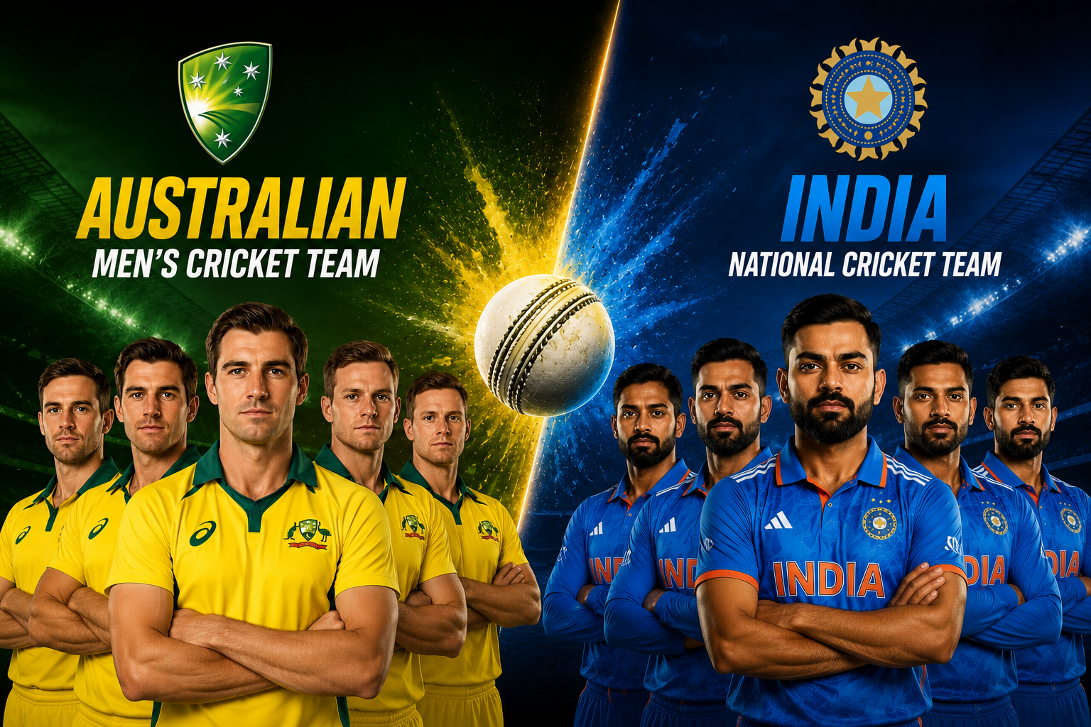 Australian Men's Cricket Team Vs India National Cricket Team Match Scorecard