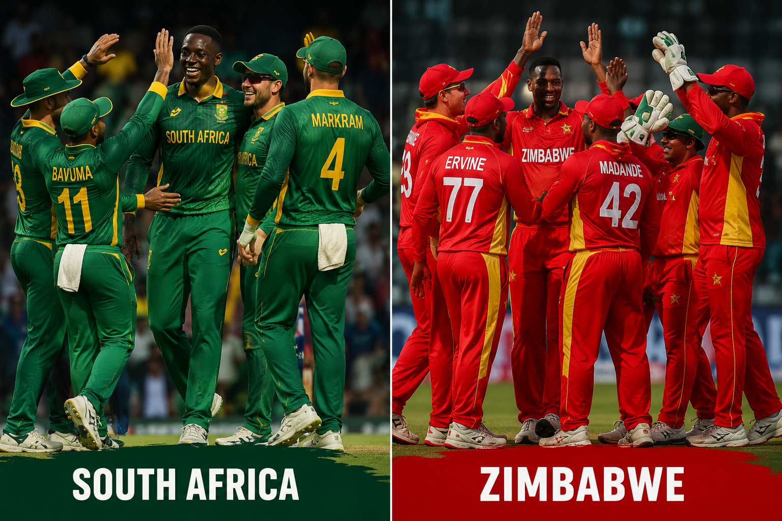 South Africa National Cricket Team Vs Zimbabwe National Cricket Team Timeline
