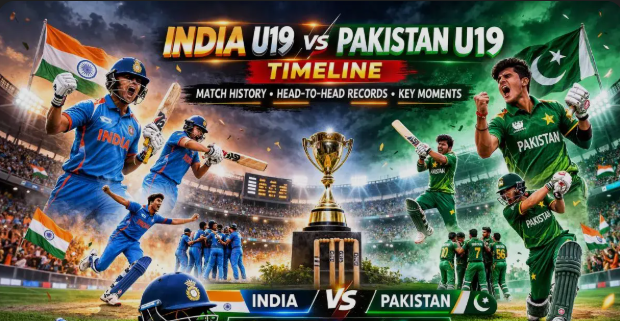 Pakistan National Under-19 Cricket Team Vs India National Under-19 Cricket Team Timeline